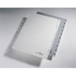 PRZEKŁADKA PP A4 1-10 DURABLE SZARE INDEKSY