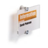 TABLICZKA INFO CRYSTAL SIGN DURABLE 148x105 mm