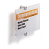 TABLICZKA INFO CRYSTAL SIGN DURABLE 210x148 mm