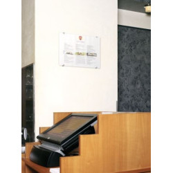 TABLICZKA INFO CRYSTAL SIGN DURABLE 297x420 mm