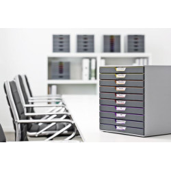 POJEMNIK Z SZUFLADAMI DURABLE Varicolor 10 szuflad
