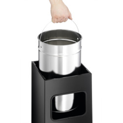 KOSZ NA ŚMIECI 17L DURABLE Z POPIELNICĄ