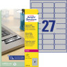 Etykiety znamionowe Avery Zweckform 63,5x29,6mm 20 arkuszy l6011-20