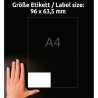 ETYKIETY USUWALNE 96x63,5 AVERY 30 ARKUSZY