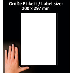 ETYKIETY UNIWERSALNE AVERY 200x297mm