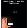 ETYKIETY UNIWERSALNE AVERY 70x25,4mm