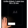 ETYKIETY UNIWERSALNE AVERY 105x35mm
