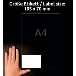 ETYKIETY UNIWERSALNE AVERY 105x70mm