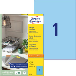 ETYKIETY DO OZNACZANIA AVERY 210x297mm