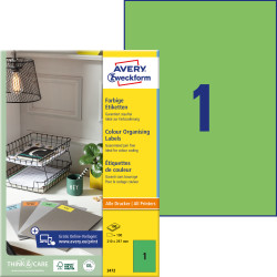ETYKIETY DO OZNACZANIA AVERY 210x297mm