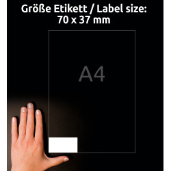 ETYKIETY UNIWERSALNE 70x37 AVERY 10 ARKUSZY