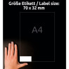ETYKIETY UNIWERSALNE AVERY 70x32mm
