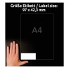 ETYKIETY UNIWERSALNE AVERY 97x42,3mm