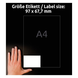 ETYKIETY UNIWERSALNE AVERY 97x67,7mm