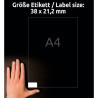 ETYKIETY UNIWERSALNE 38x21,2 AVERY 10 ARKUSZY