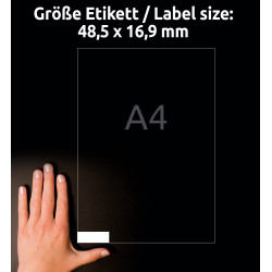 ETYKIETY UNIWERSALNE 48,5x16,9mm 14080 etykiet