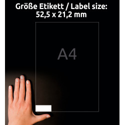 ETYKIETY UNIWERSALNE AVERY 52,5x21,2mm
