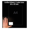 ETYKIETY UNIWERSALNE AVERY 64x45mm