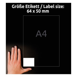 ETYKIETY UNIWERSALNE AVERY 64x50mm