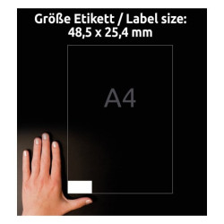 Etykiety uniwersalne 48,5x25,4 Avery Zweckform 30 arkuszy 4780