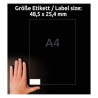 Etykiety uniwersalne 48,5x25,4 Avery Zweckform 30 arkuszy 4780