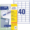 Etykiety uniwersalne 48,5x25,4 Avery Zweckform 30 arkuszy 4780