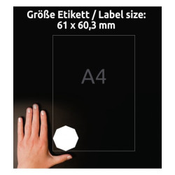 USUWALNE ETYKIETY NA PRZETWORY 61x60,3mm 10 ARK.