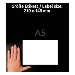 ETYKIETY UNIWERSALNE AVERY 210x148mm 200 etykiet