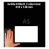 ETYKIETY UNIWERSALNE AVERY 210x148mm 200 etykiet