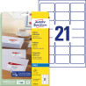 Etykiety adresowe 63,5x38,1 Avery Zweckform 25 arkuszy J8160-25