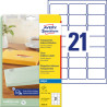 Etykiety przezroczyste adresowe 63,5x38,1 25 ark. J8560-25