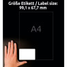 ETYKIETY WODOODPORNE USUWALNE HD 99,1x67,7 20 ARK