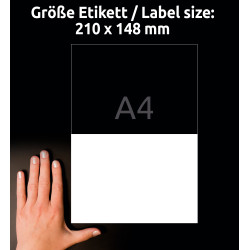 ETYKIETY WODOODPORNE HD AVERY 210x148mm 40 etykiet
