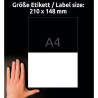 ETYKIETY WODOODPORNE HD AVERY 210x148mm 40 etykiet