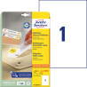 UNIWERSALNE USUWALNE 210x297mm 30 etykiet