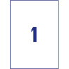 UNIWERSALNE USUWALNE 210x297mm 30 etykiet