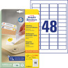 UNIWERSALNE USUWALNE 45,7x21,2mm 1440 etykiet