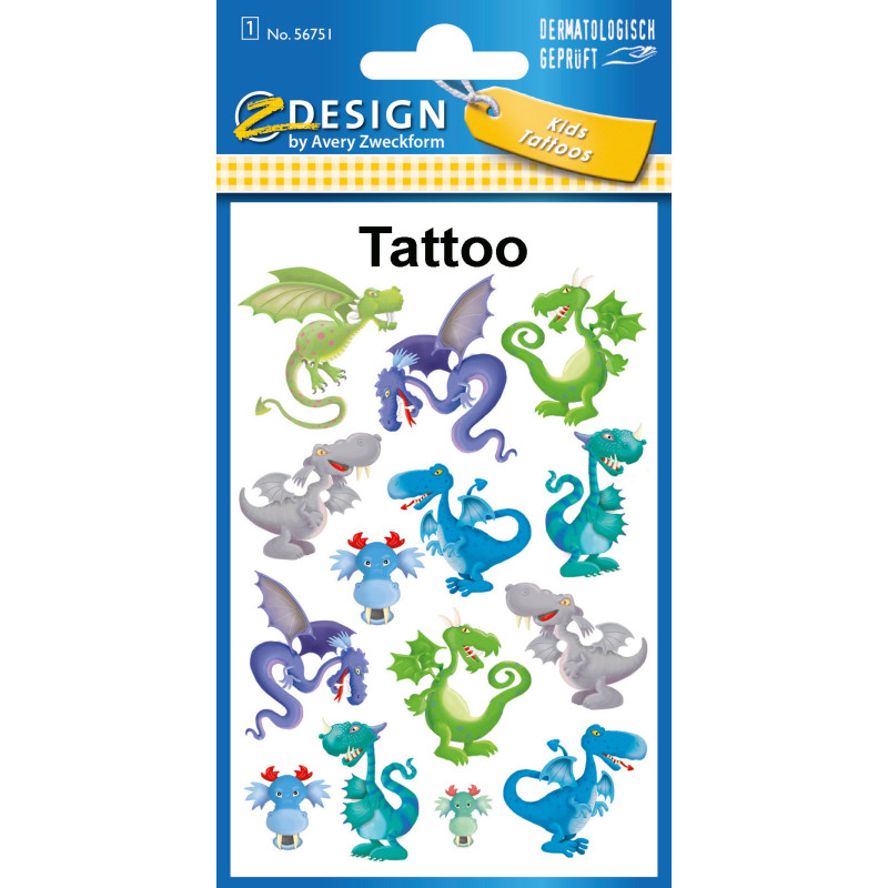 SMOKI TATUAŻE AVERY Z-DESIGN DLA DZIECI SMOKI TATUAŻE AVERY Z-DESIGN DLA DZIECI