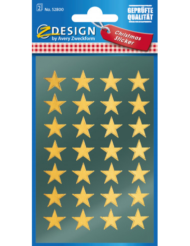 Naklejki Z-Design - złote gwiazdy 52800
