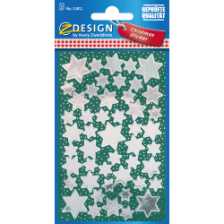 Naklejki Z-Design - srebrne gwiazdy 52812