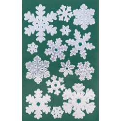 Naklejki Z-Design - srebrne śnieżki 52813