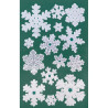 Naklejki Z-Design - srebrne śnieżki 52813