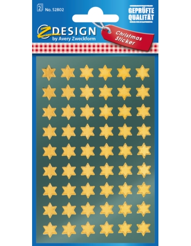 Naklejki Z-Design - złote gwiazdy 52802