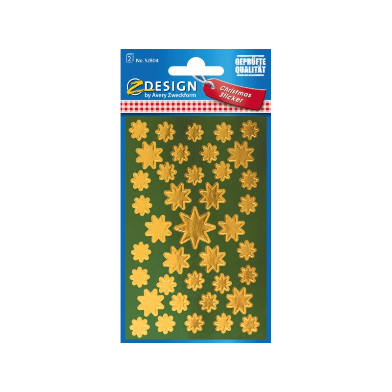 Naklejki Z-Design - złote gwiazdy 52804