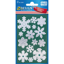 Naklejki Z-Design - srebrne śnieżki 52813