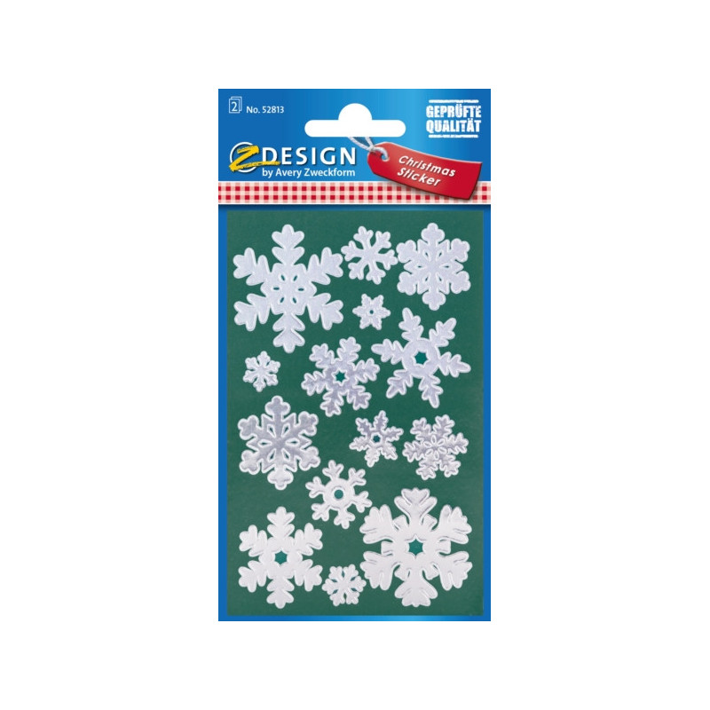 Naklejki Z-Design - srebrne śnieżki 52813