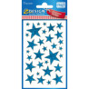 Naklejki Z-Design foliowe niebieskie gwiazdy 52259
