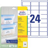 Etykiety na mrożonki Avery Zweckform 63,5x33,9 25 arkuszy l7970-25