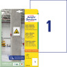Etykiety Papierowe 210x297 Avery Zweckform 20 arkuszy L7877-20