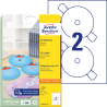 Etykiety na cd super size 117mm Avery Zweckform 25 arkuszy L7676-25